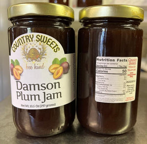 Country Sweets Damson Plum Jam 10.5 oz Jar