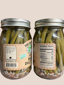 Dutch Kettle Pickled Dilly Beans 16.5 oz All Natural Ingrediencies