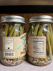 Dutch Kettle Pickled Dilly Beans 16.5 oz All Natural Ingrediencies