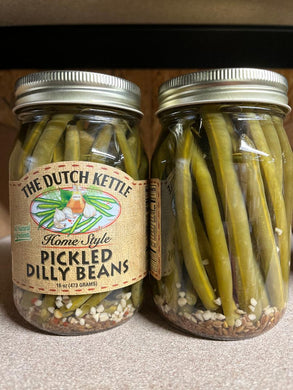 Dutch Kettle Pickled Dilly Beans 16.5 oz All Natural Ingrediencies