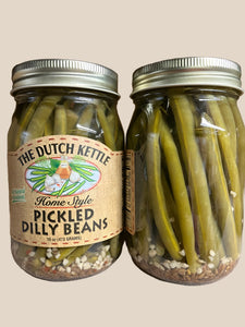 Dutch Kettle Pickled Dilly Beans 16.5 oz All Natural Ingrediencies