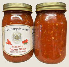 Load image into Gallery viewer, Country Sweets Habanero Bacon Salsa 16 oz Jar
