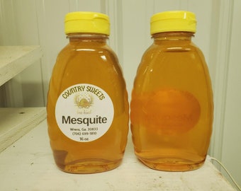 Country Sweets Raw Mesquite Honey 1 Lbs 16 oz Squeeze Bottle