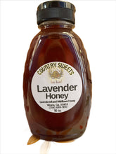 Load image into Gallery viewer, Country Sweets Infused Lavender Honey 16 oz Squeeze Bottle