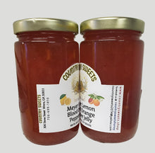 Load image into Gallery viewer, Country Sweets Meyer Lemon Blood Orange Pepper Jelly 10.5 oz Jar