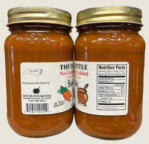 Dutch Kettle All-Natural Homestyle No Sugar Added Sweet Potato Butter 18 oz Jar