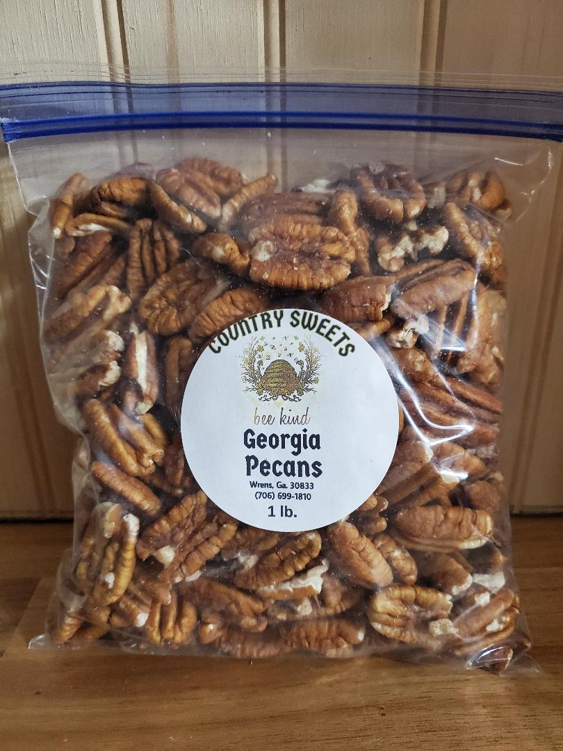 Country Sweets 1Ibs Georgia Fancy Mammoth Pecan Halves