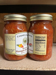 Country Sweets Medium Pineapple Bacon Salsa 17 oz Jar