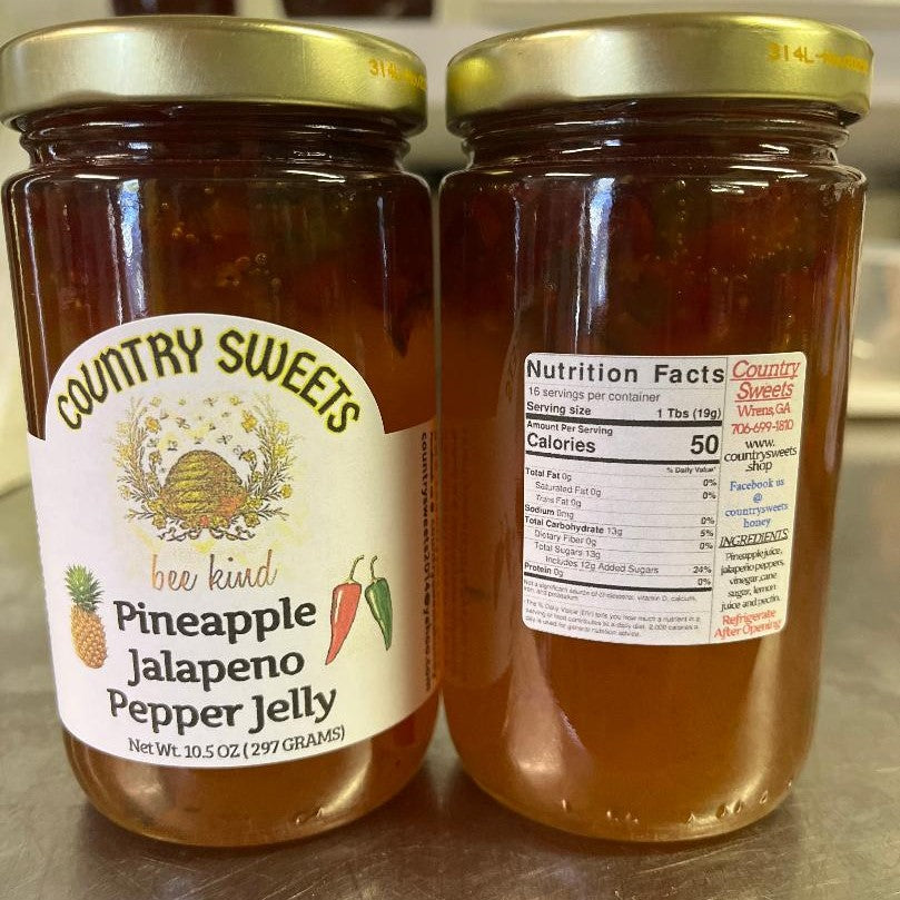 Country Sweets Pineapple Jalapeno Jelly 10.5 oz Jar