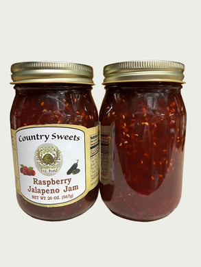 Country Sweets Raspberry Jalapeno Jam 20 oz Jar