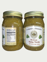 Load image into Gallery viewer, Country Sweets Medium Salsa Verde 16 oz Jar