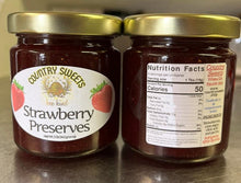 Load image into Gallery viewer, Country Sweets Strawberry Preserve 5.0 oz Jar